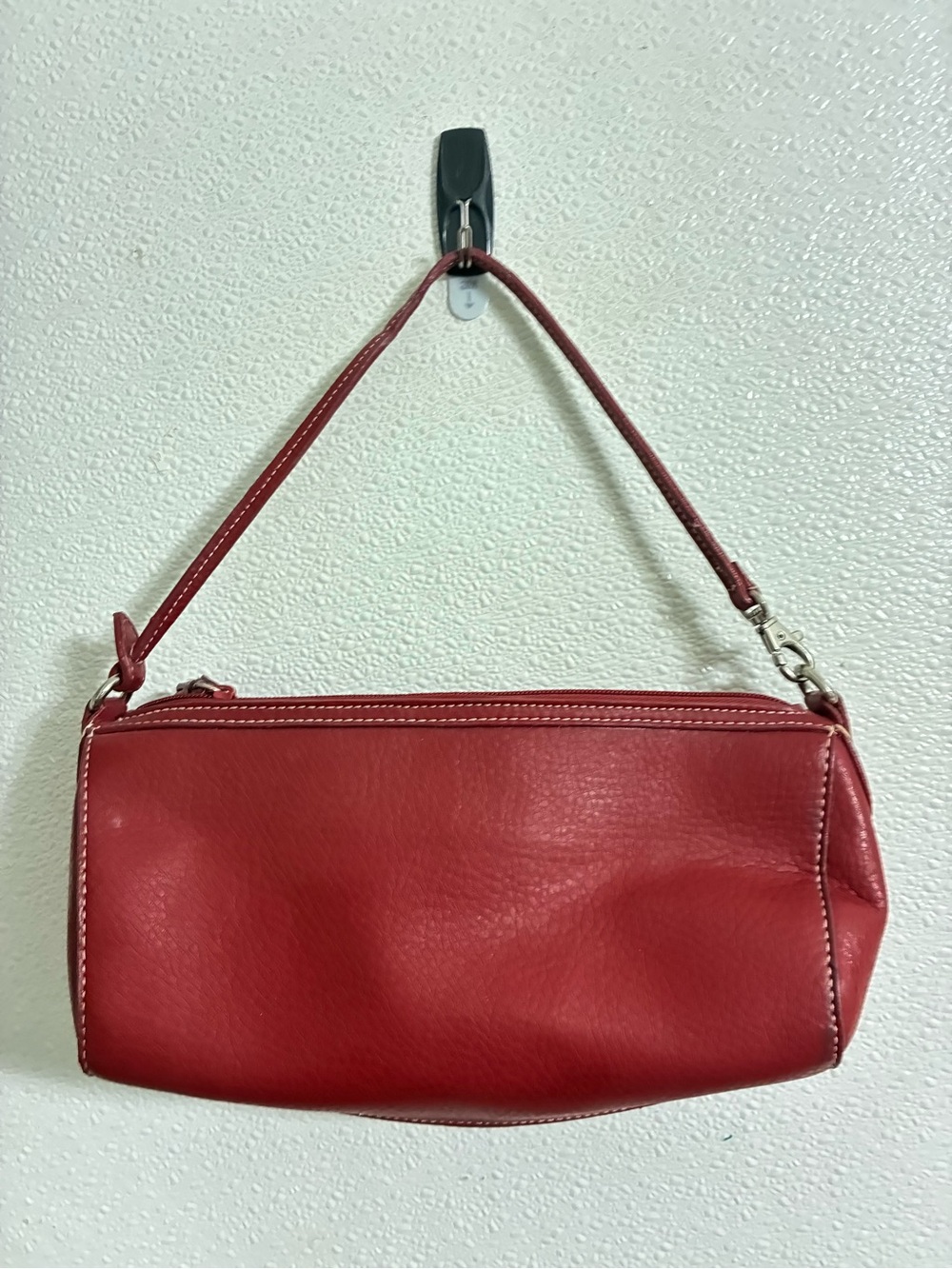 Joe Boxer Red Faux Leather Shoulder Bag
